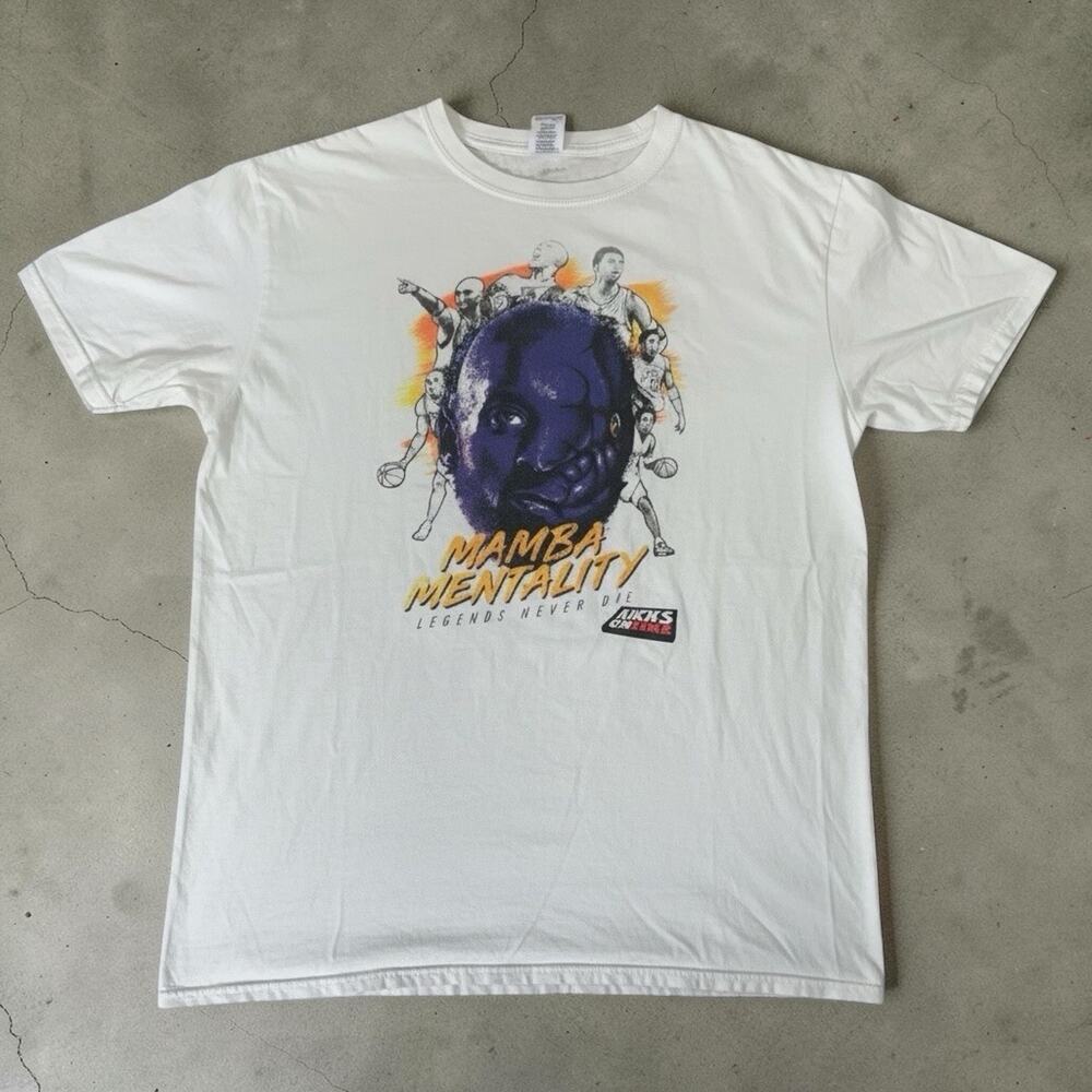 Kicks On Fire Mamba Mentality T-Shirt Size Large Kobe Bryant Basketball RARE